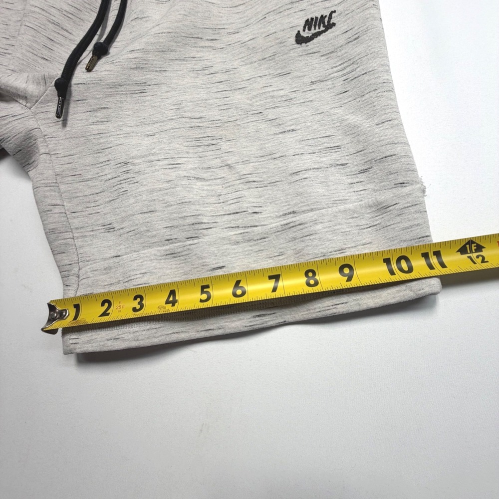 Nike Gray Knit Lounge Shorts Large Athletic Sweat Shorts Zip Pocket - Picture 6 of 9